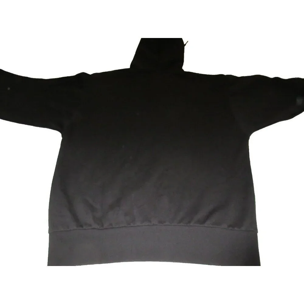 Adidas Men's Feel Cozy HD Hoodie PO Sweatshirt Black White Size Medium NWT